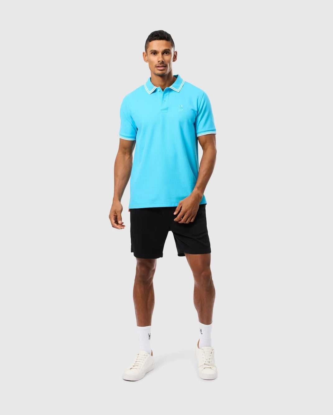 Polos Psycho Bunny Belton Pique Polo Aquarius Homme | CPF-42131900